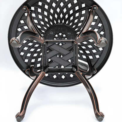 UV-Resistant Metal Frame Outdoor Coffee Table