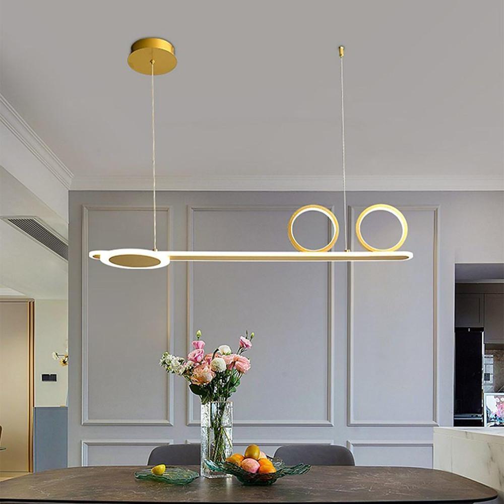 3 Circles Linear Design LED Modern Pendant Lighting Chandeliers-Lighom