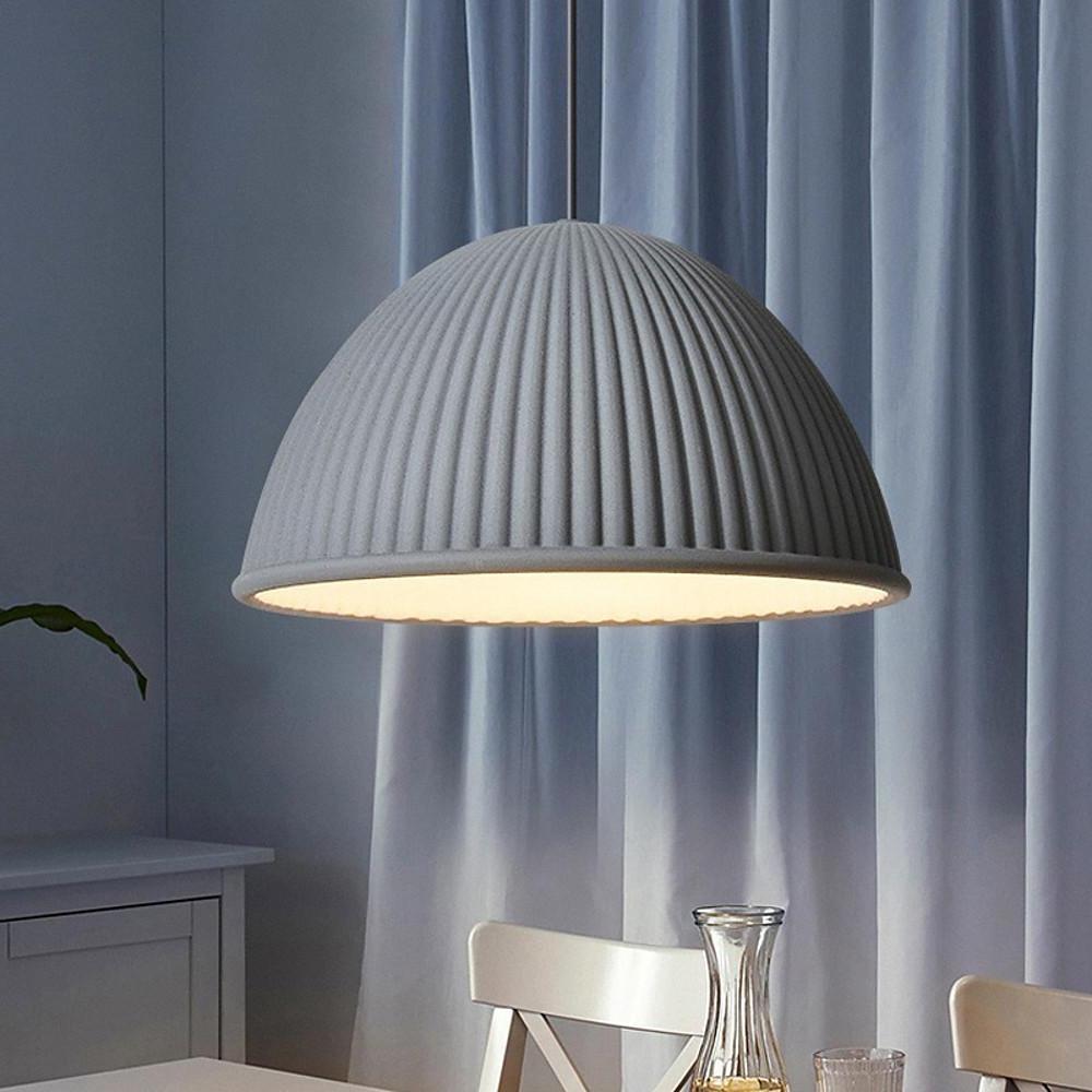 Artistic Bowl Modern Pendant Lighting for Kitchen Island Metal Resin Pendant Light-Lighom