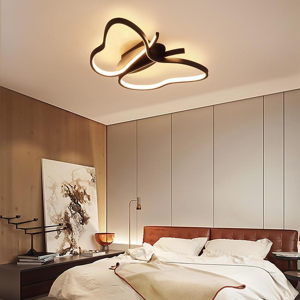 Novelty Butterfly Bedroom Metal LED Kids Flush Mount Light