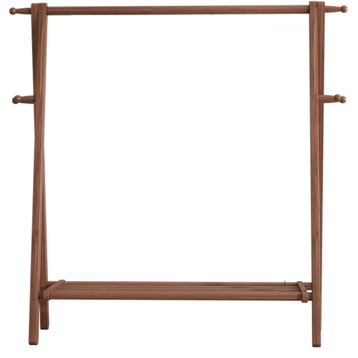 Foldable Beech Coat Rack with Hooks