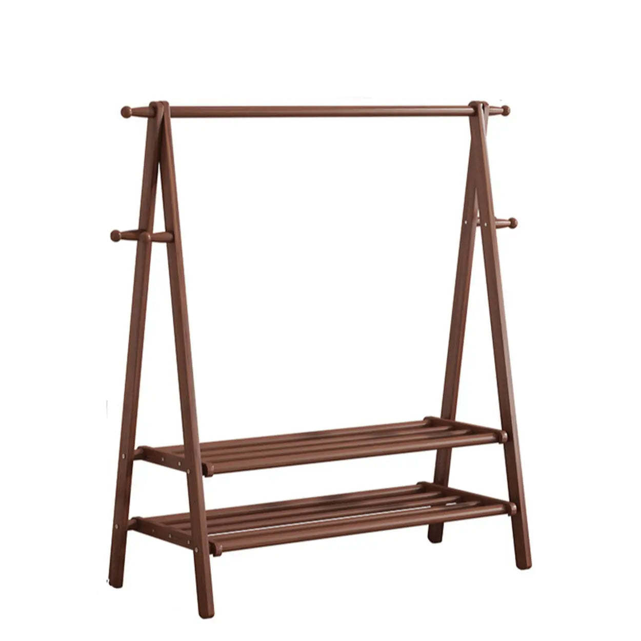 Foldable Beech Coat Rack with Hooks