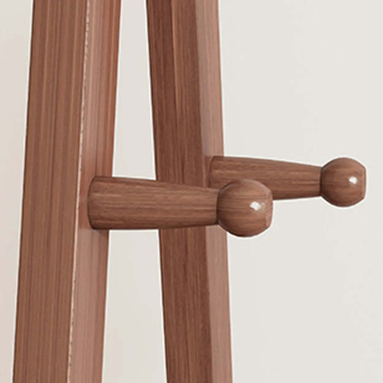 Foldable Beech Coat Rack with Hooks