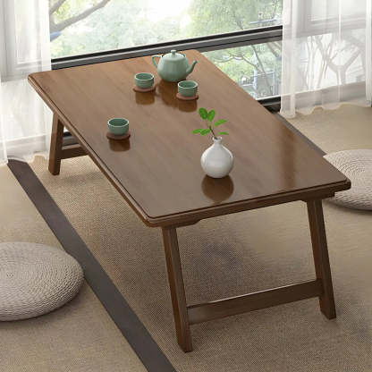 Foldable Rectangular Wood Coffee Table