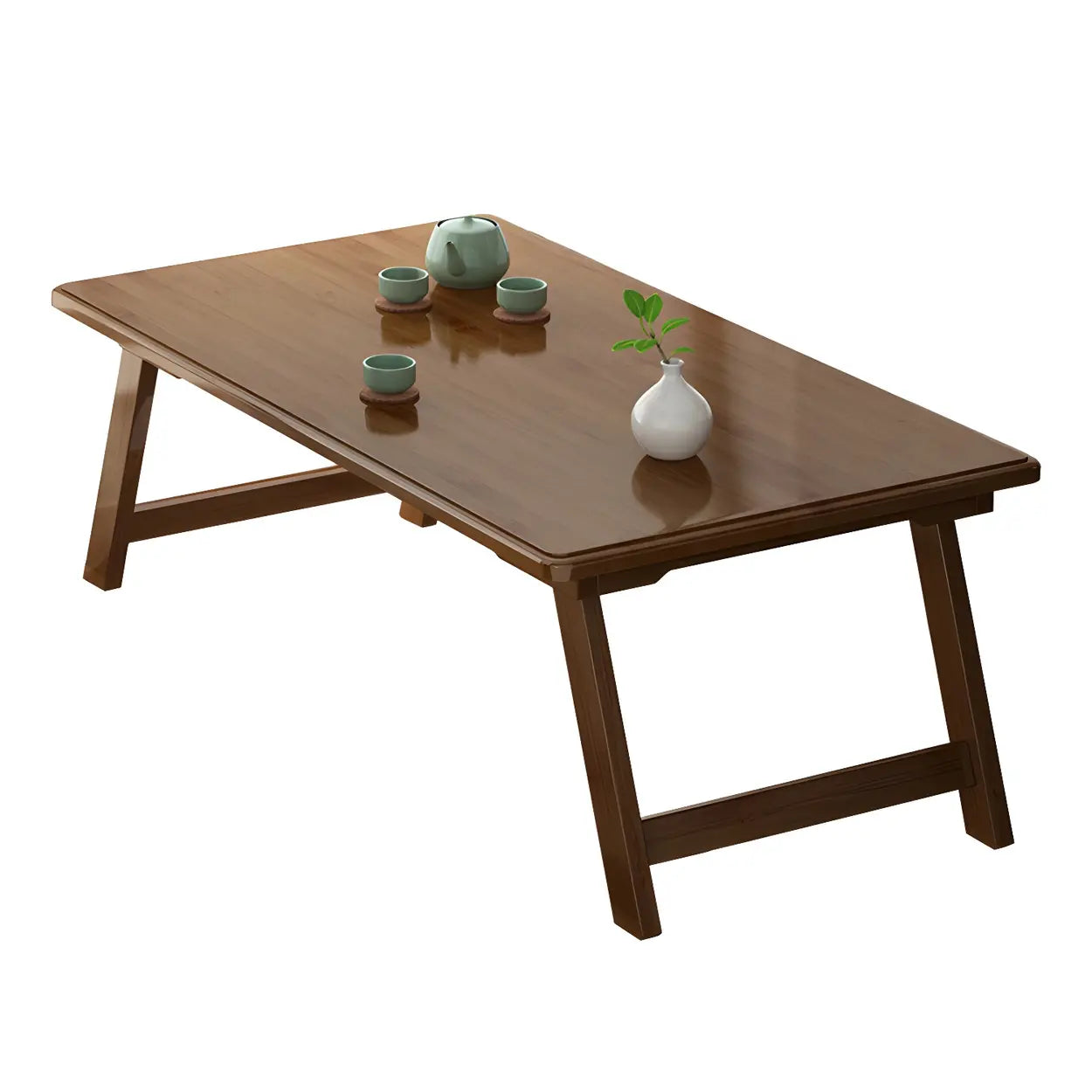 Foldable Rectangular Wood Coffee Table