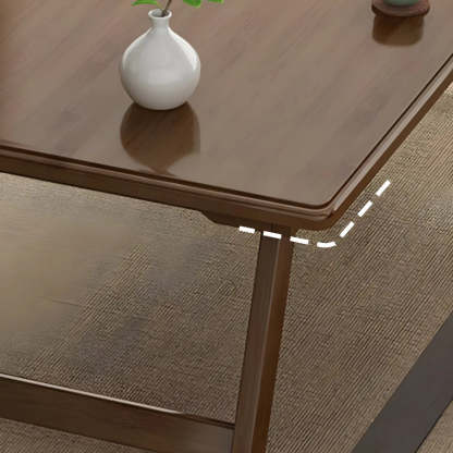Foldable Rectangular Wood Coffee Table