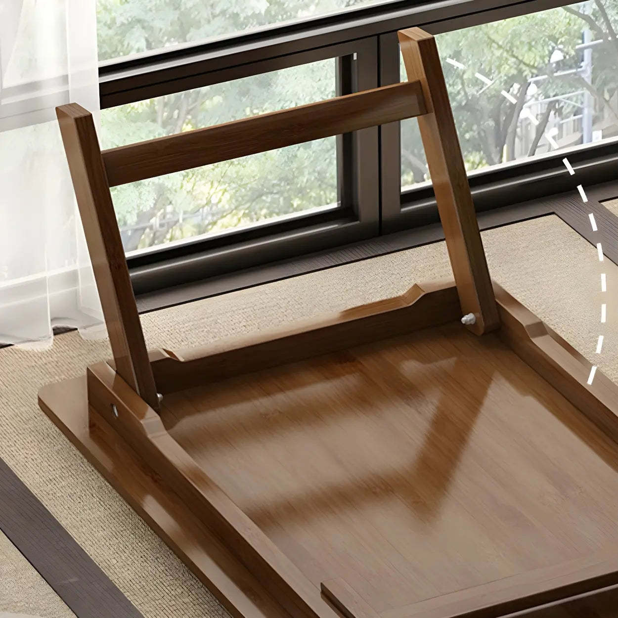 Foldable Rectangular Wood Coffee Table