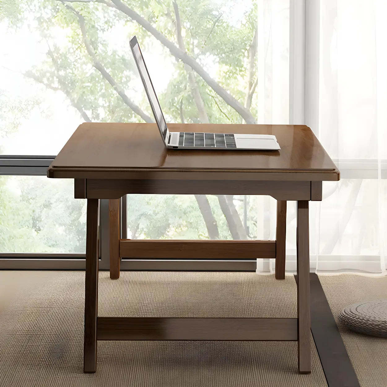 Foldable Rectangular Wood Coffee Table