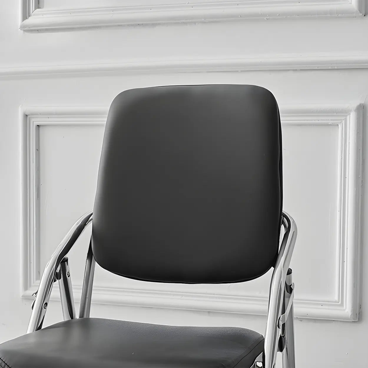 Foldable Metal Dining Side Chair — Light Yellow / 2 Piece Set