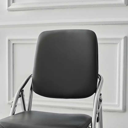 Foldable Metal Dining Side Chair — Light Yellow / 2 Piece Set