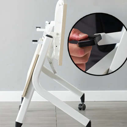 Foldable Movable Wood Double Computer Desk with Shelf — Without Chairs