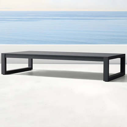 Foldable Rectangular Metal Outdoor Coffee Table