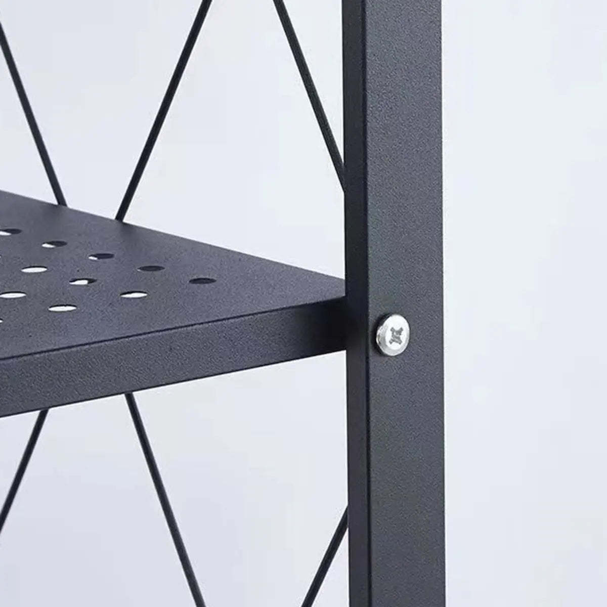 Foldable Stainless Steel Baker's Rack with Shelves