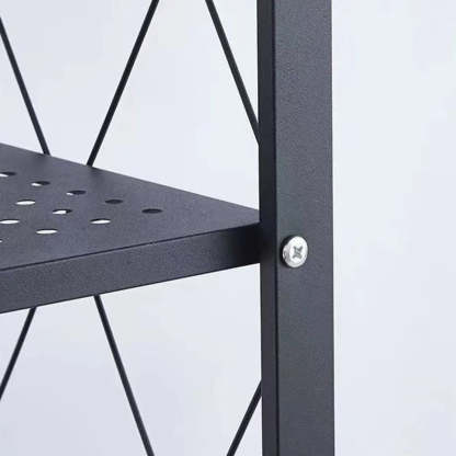 Foldable Stainless Steel Baker's Rack with Shelves