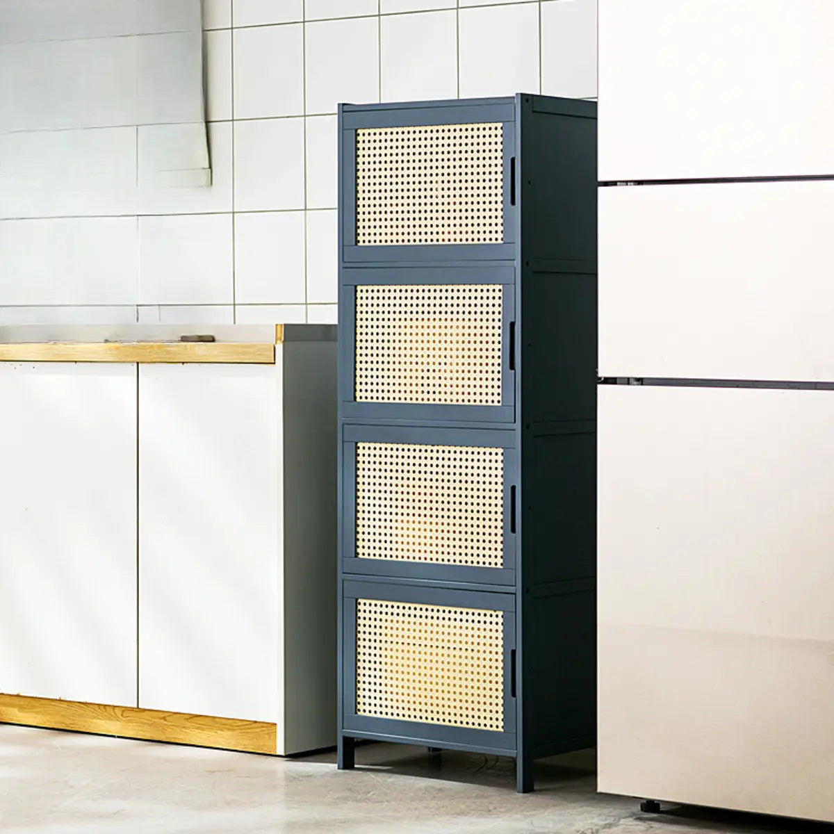 Freestanding Tall Wood Kitchen China Cabinet
