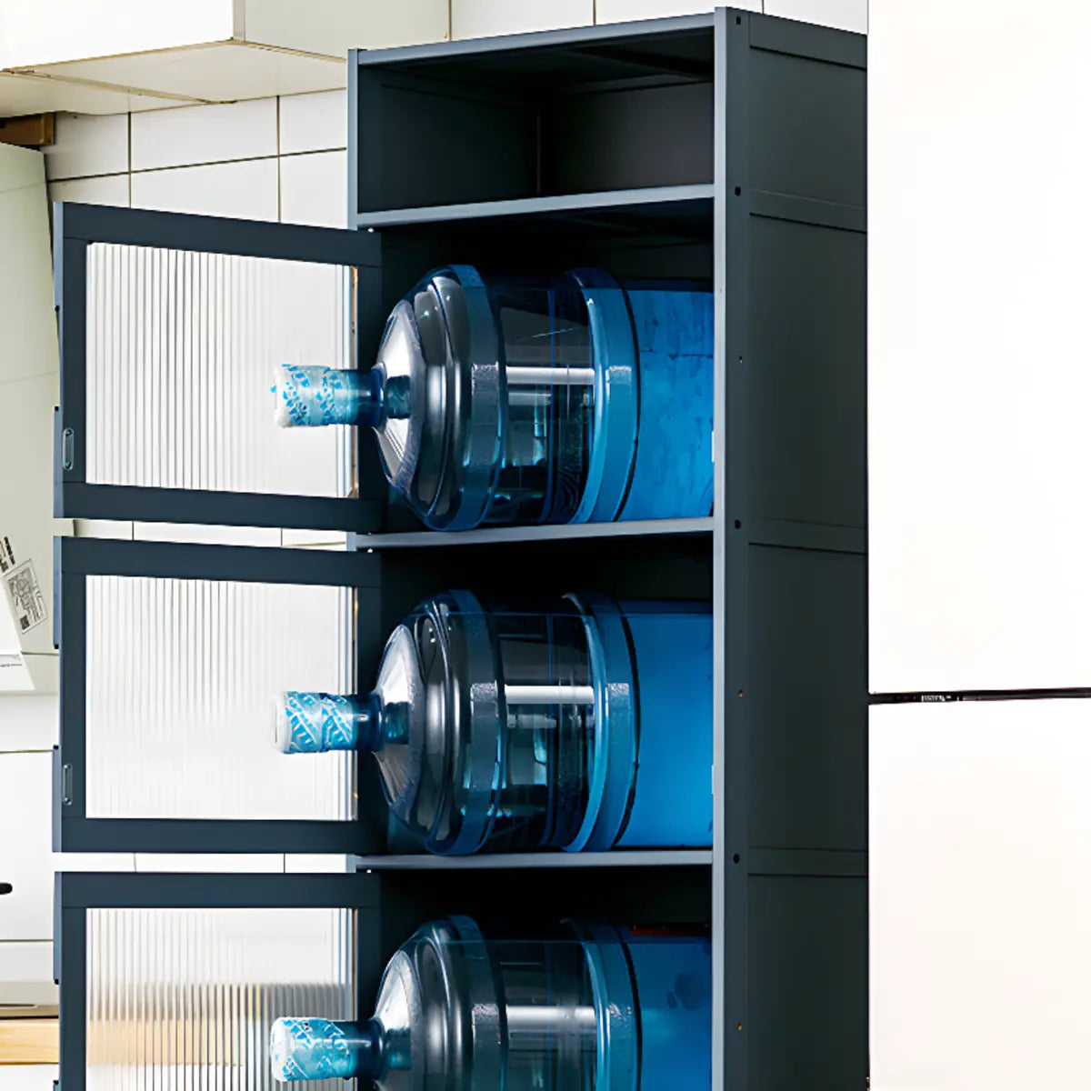 Freestanding Tall Wood Kitchen China Cabinet