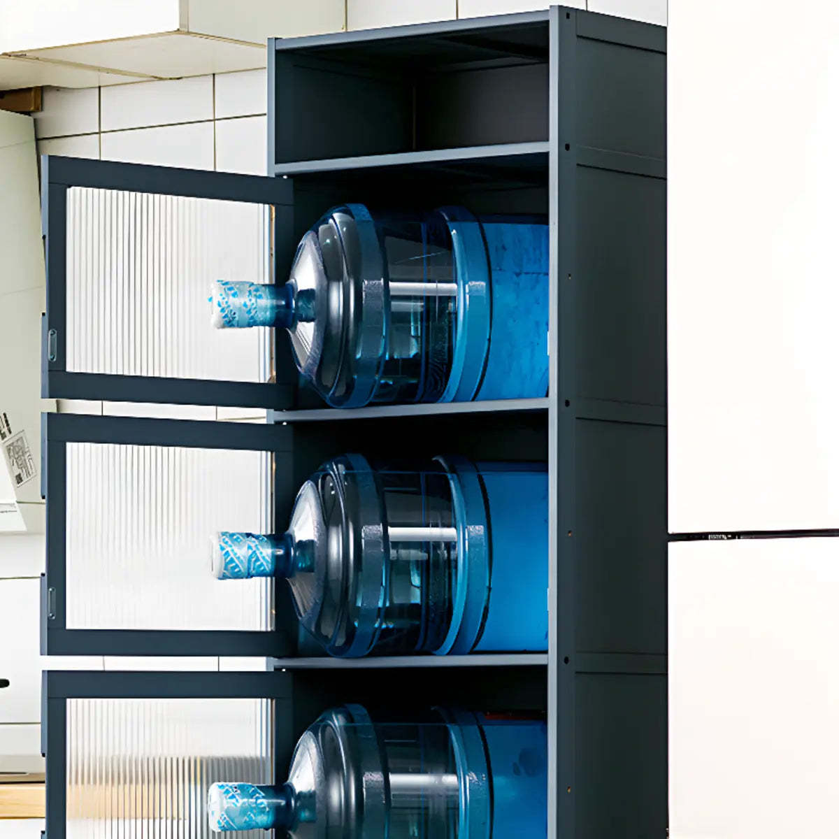 Freestanding Tall Wood Kitchen China Cabinet