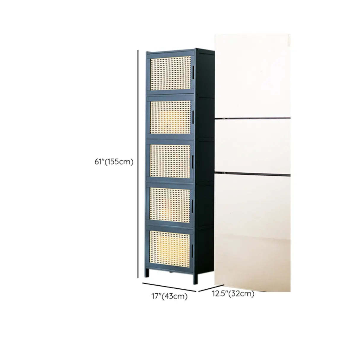 Freestanding Tall Wood Kitchen China Cabinet