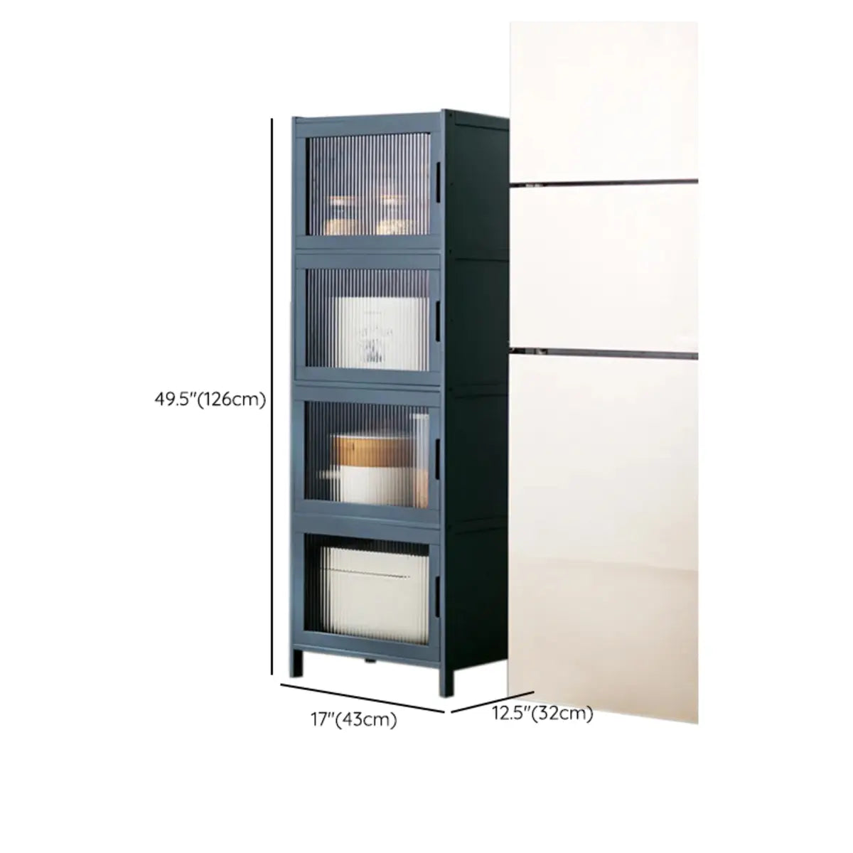 Freestanding Tall Wood Kitchen China Cabinet