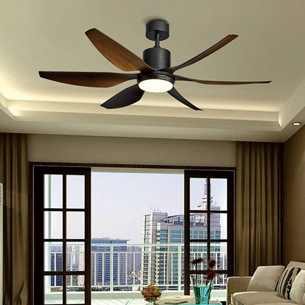 66" Silent 24W Dimming Ceiling Fan Lamp with Remote