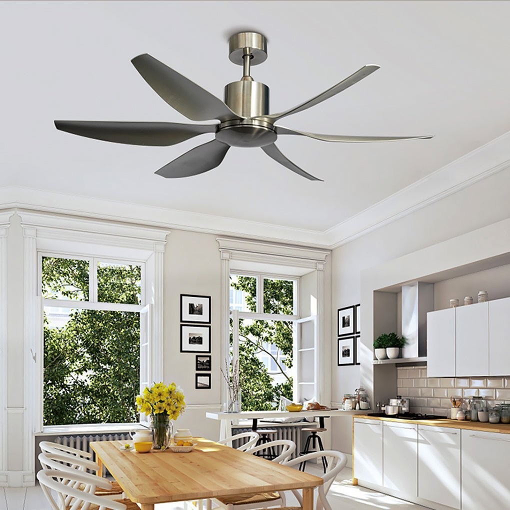 66" Silent 24W Dimming Ceiling Fan Lamp with Remote