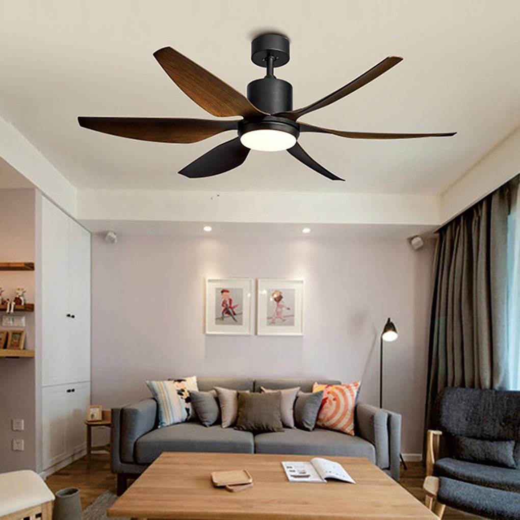 66" Silent 24W Dimming Ceiling Fan Lamp with Remote