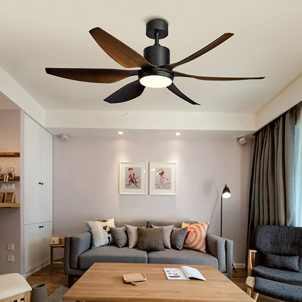 66" Silent 24W Dimming Ceiling Fan Lamp with Remote