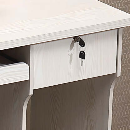 Functional Wood Keyboard Tray Drawer Computer Desk