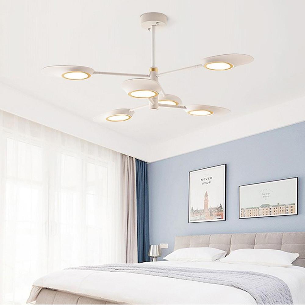 Black metal chandeliers - modern — Warm White (3000K) / Matte Black