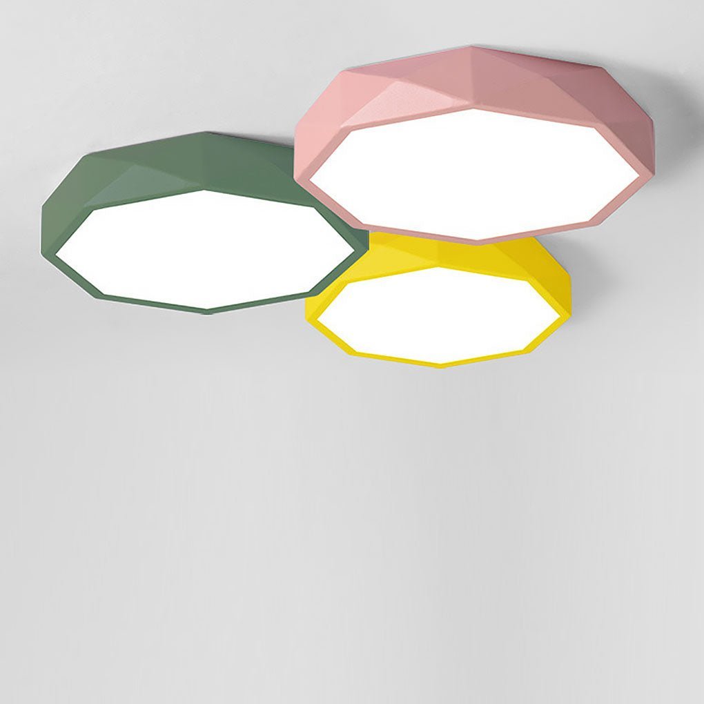 Geometric LED Modern Ceiling Lights Flush Mount Lighting Ceiling Lamp-Lighom
