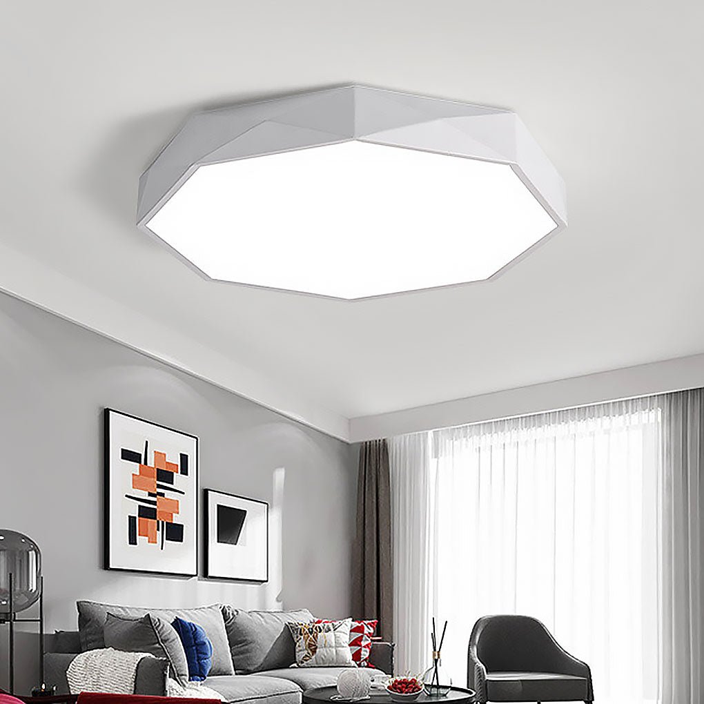 Geometric LED Modern Flush Mount Ceiling Light