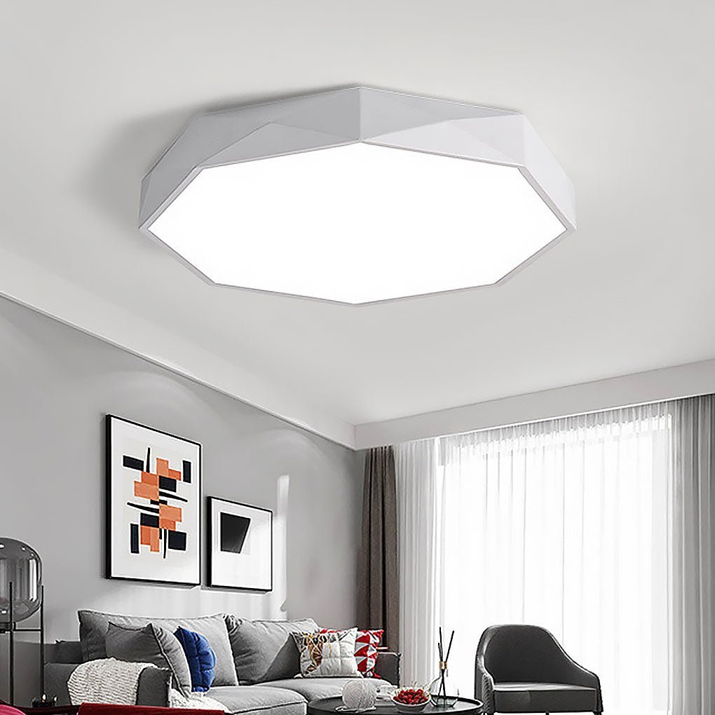 Geometric LED Modern Flush Mount Ceiling Light
