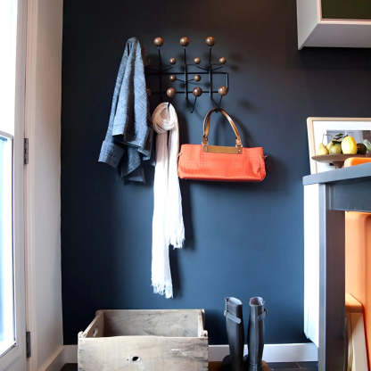 Geometric Metal Wall Mounted Coat Rack — Khaki / 2 Piece Set