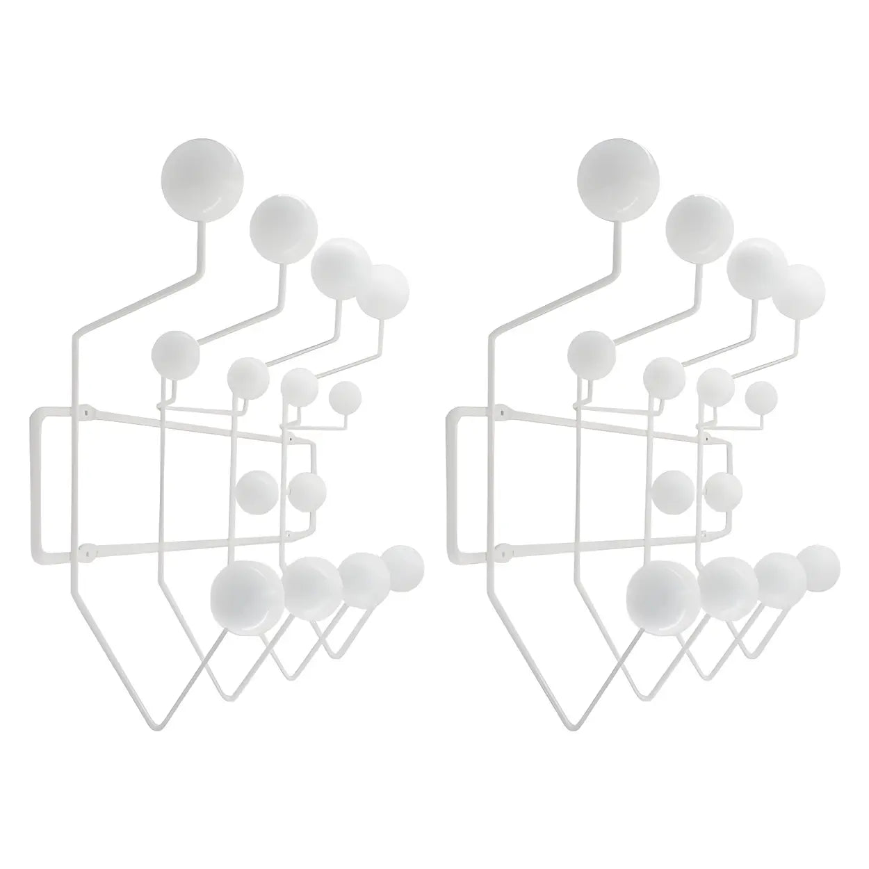 Geometric Metal Wall Mounted Coat Rack