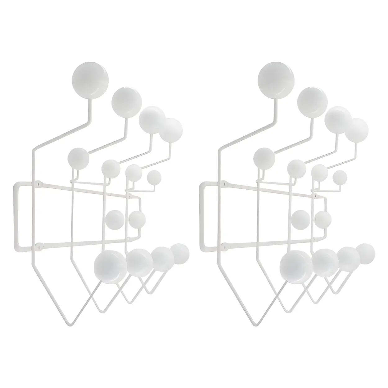 Geometric Metal Wall Mounted Coat Rack