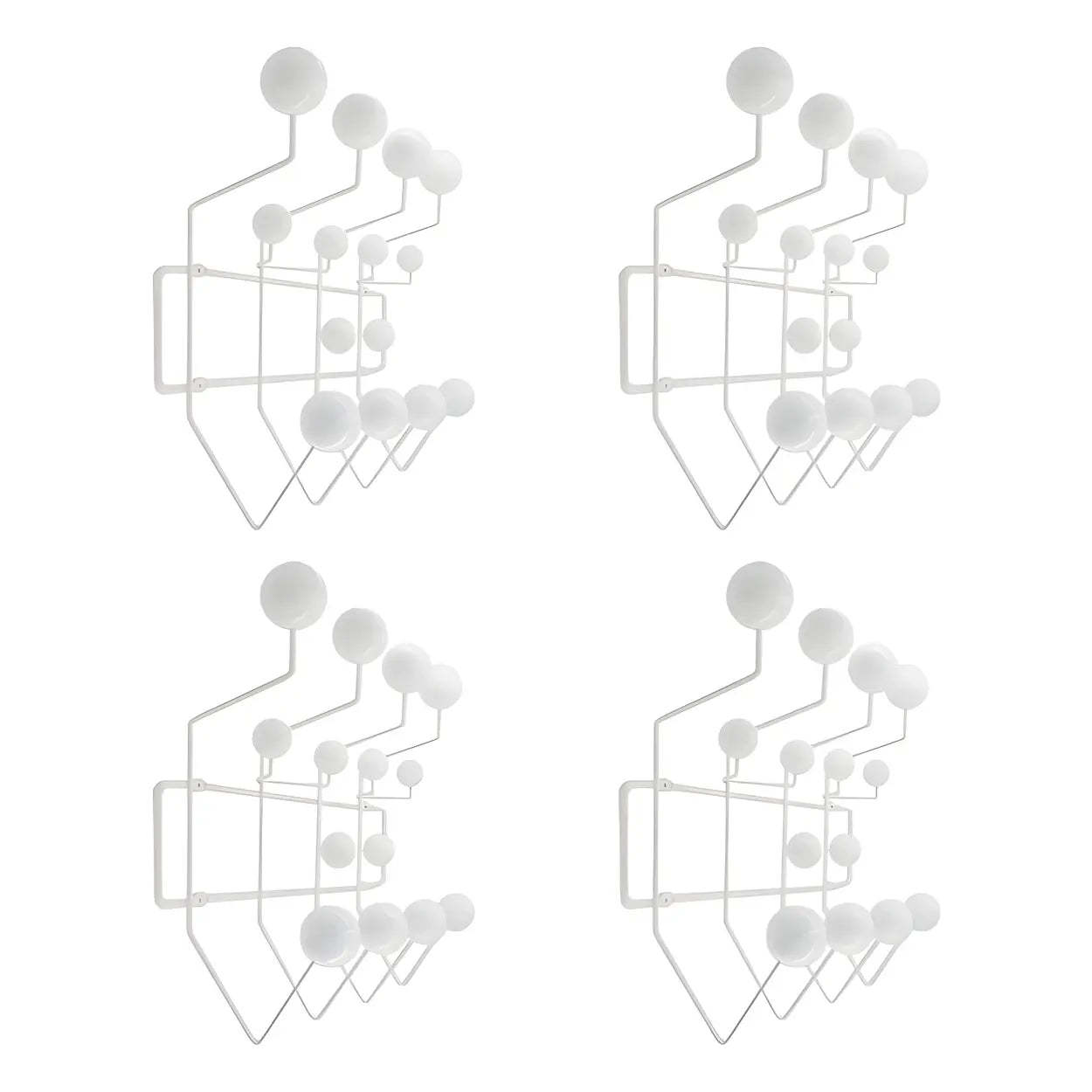 Geometric Metal Wall Mounted Coat Rack