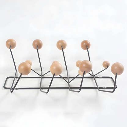 Geometric Metal Wall Mounted Coat Rack