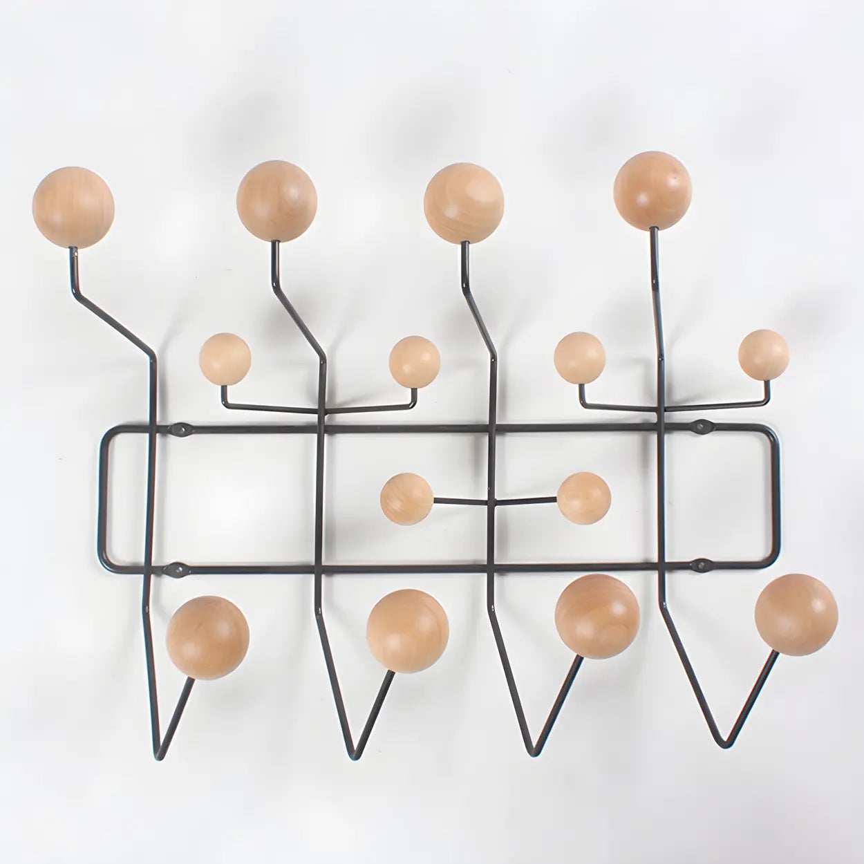 Geometric Metal Wall Mounted Coat Rack