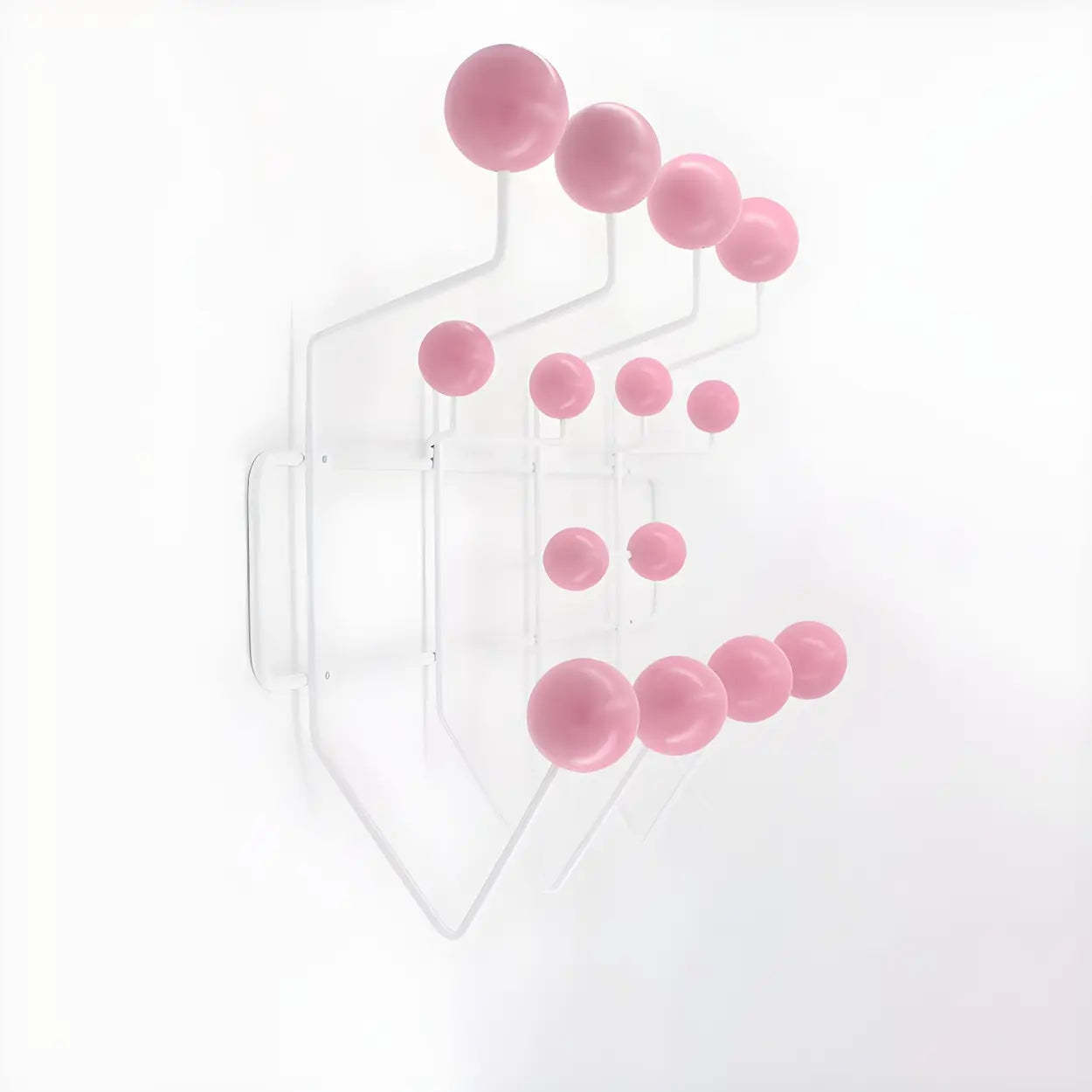 Geometric Metal Wall Mounted Coat Rack
