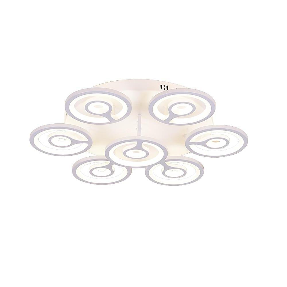 Round Flower Shaped LED Modern Flush Mount Lighting Ceiling Lights Hanging Light-Lighom
