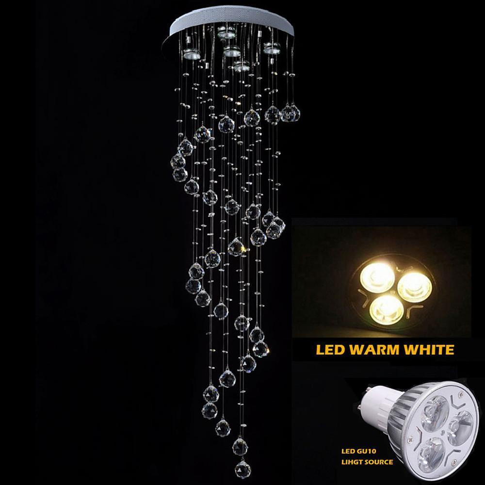 Modern Spherical Crystal Contemporary Chandeliers-Lighom