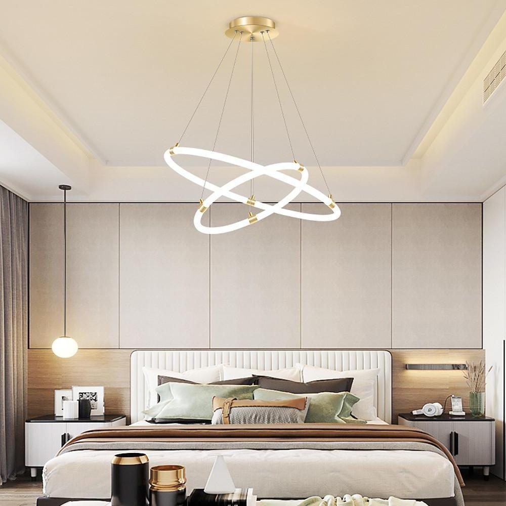 Surround Circle LED Chandelier: 2/3-Light, 4000K, Acrylic-Lighom