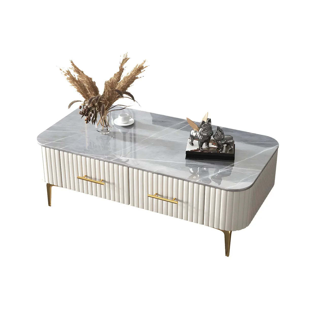 Coffee Table with Storage — Gray