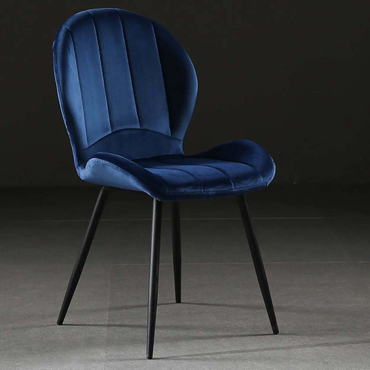Modern gray office chairs in velvet metal glass
