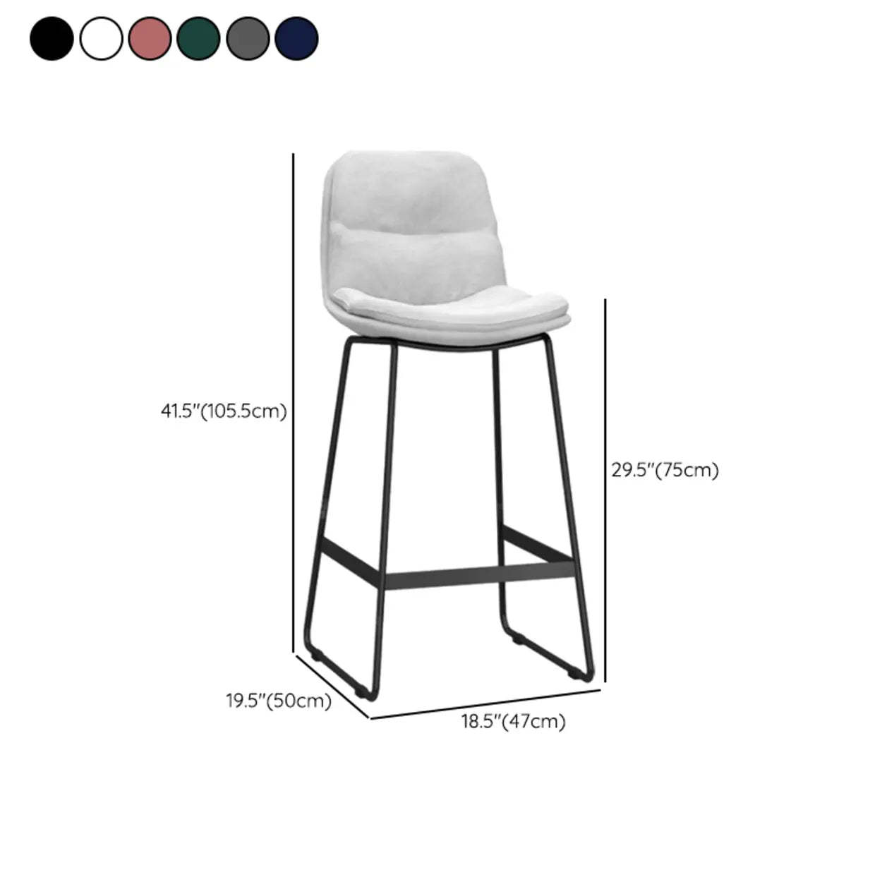 Glam Velvet Upholstered Low Back Bar Stool — Gold / Green