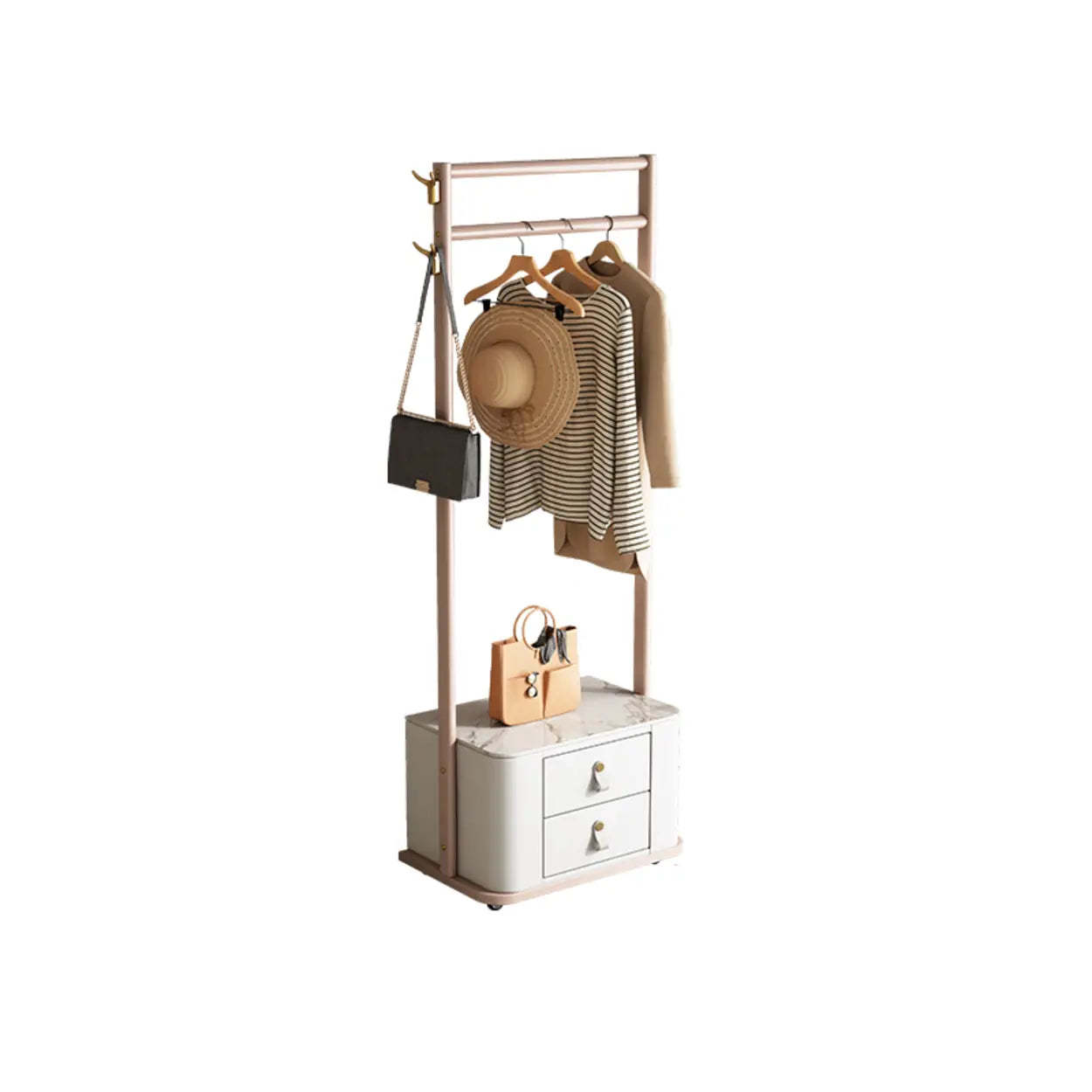Lighom modern stand home gray hall trees & coat racks