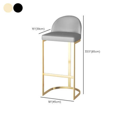 Marble-Top Gold Iron Bar Table