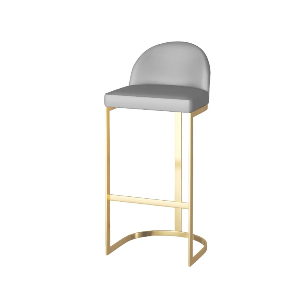 Marble-Top Gold Iron Bar Table — Gold / Table Only