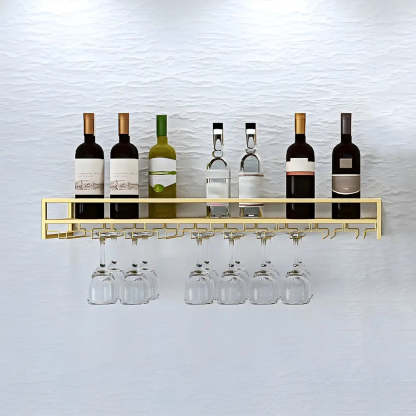 Modern wine floating red metal glass wine cabinets, Lighom