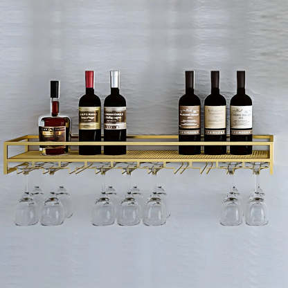 Lighom modern wine floating metal glass wine cabinets